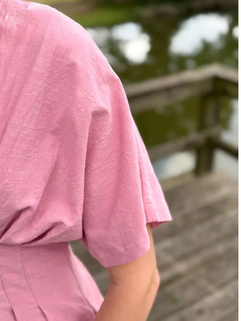 Daphne Pink Collared Dress - Picture 3 of 10